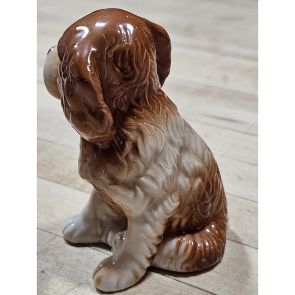 Vintage BONE CHINA BROWN DOG SPANIEL FIGURINE DEPT 20 4 IN - Picture 3 of 8